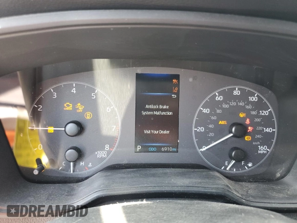 2024 Toyota Corolla Cross LE with VIN 7MUCAAAG7RV090677, listed as a Copart auction lot 57615565 with 6,910 mi miles and Salvage title. Bid and sale history available at DreamBid. Image 9.