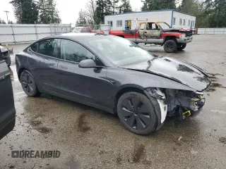 2024 Tesla Model 3 with VIN 5YJ3E1EA4RF730871, listed as a Copart auction lot 49066165 with 9,030 mi miles and Salvage Title. Bid and sale history available at carsss.com. Image 4.