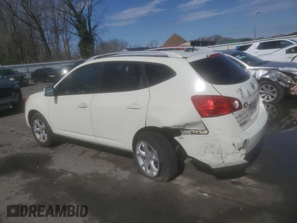 2008 Nissan Rogue SL with VIN JN8AS58V78W138465, listed as a Copart auction lot 49464985 with 147,360 mi miles and Salvage Title. Bid and sale history available at DreamBid. Image 2.