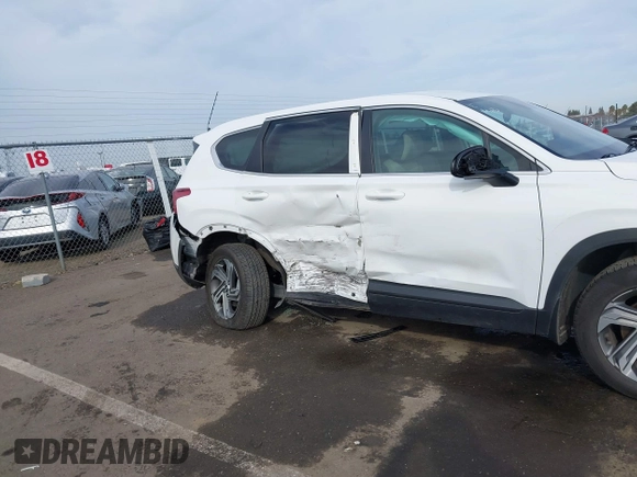 2023 Hyundai Santa Fe SE with VIN 5NMS1DAJ1PH562651, listed as a IAAI auction lot 41566367 with 34,881 mi miles. Bid and sale history available at carsss.com. Image 6.