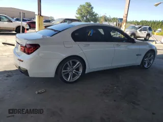 2014 BMW 7 Series 740i with VIN WBAYA6C59ED144122, listed as a Copart auction lot 75059334 with 78,090 mi miles and Salvage Title. Bid and sale history available at carsss.com. Image 3.