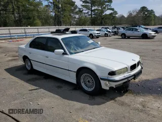 2001 BMW 7 Series 740iL with VIN WBAGH83451DP31373, listed as a Copart auction lot 49294285 with 147,483 mi miles and Salvage Title. Bid and sale history available at carsss.com. Image 4.