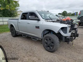 2018 Ram 2500 Laramie with VIN 3C6UR5FJ5JG350622, listed as a Copart auction lot 69376694 with 75,310 mi miles and Salvage Title. Bid and sale history available at carsss.com. Image 4.