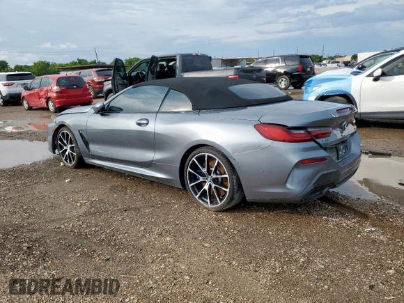 2022 BMW 8 Series with VIN WBAFY4C07NCH97004, listed as a Copart auction lot 59738555 with Not provided miles and Salvage title. Bid and sale history available at DreamBid. Image 2.