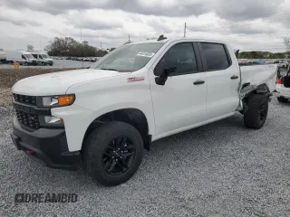 2022 Chevrolet Silverado 1500 Custom Trail Boss with VIN 1GCPYCEL0NZ140337, listed as a Copart auction lot 44514855 with 51,913 mi miles and Salvage Title. Bid and sale history available at DreamBid. Image 1.