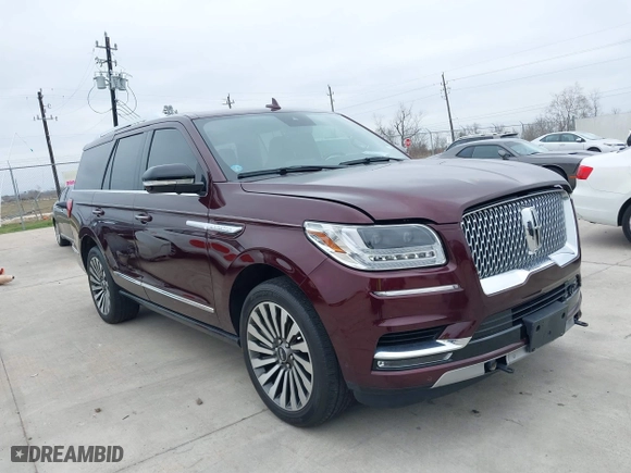 2021 Lincoln Navigator Reserve with VIN 5LMJJ2LT2MEL17430, listed as a IAAI auction lot 41623672 with 21,706 mi miles. Bid and sale history available at carsss.com. Image 1.
