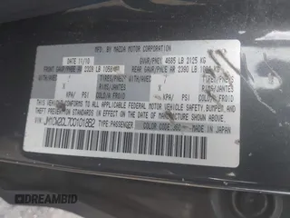 2012 Mazda 5 Touring с VIN JM1CW2CL7C0101862, выставлен на аукционе IAAI как лот 41883483 с пробегом 176 966 миль миль и . История ставок и продаж доступна на DreamBid. Изображение 9.