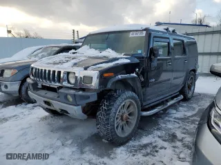 2008 Hummer H2 SUV with VIN 5GRGN23898H105094, listed as a Copart auction lot 45150195 with 146,159 mi miles and Salvage Title. Bid and sale history available at carsss.com. Image 1.