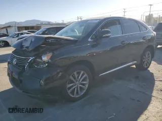 2013 Lexus RX with VIN JTJZB1BA1D2412044, listed as a Copart auction lot 46682705 with 128,452 mi miles and Salvage Title. Bid and sale history available at carsss.com. Image 1.