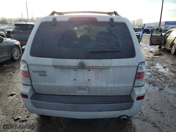 2010 Mercury Mariner Premier with VIN 4M2CN8H76AKJ13241, listed as a Copart auction lot 88605235 with 105,181 mi miles and Salvage Title. Bid and sale history available at carsss.com. Image 6.