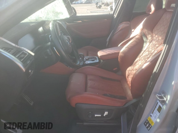 2023 BMW X4 M with VIN 5YM23EC00P9S11365, listed as a Copart auction lot 83022114 with 15,151 mi miles and Non Repairable. Bid and sale history available at carsss.com. Image 7.