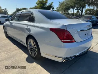 2019 Genesis G90 z VIN KMTF54JH1KU054539, wystawiony jako Copart lot #53653765 z przebiegiem 27 024 mil mil oraz Nie do naprawy. Historia ofert i sprzedaży dostępna na DreamBid. Obrazek 2.