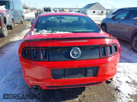 2014 Ford Mustang V6 with VIN 1ZVBP8AM4E5253432, listed as a IAAI auction lot 41316963 with 145,150 mi miles and . Bid and sale history available at carsss.com. Image 16.