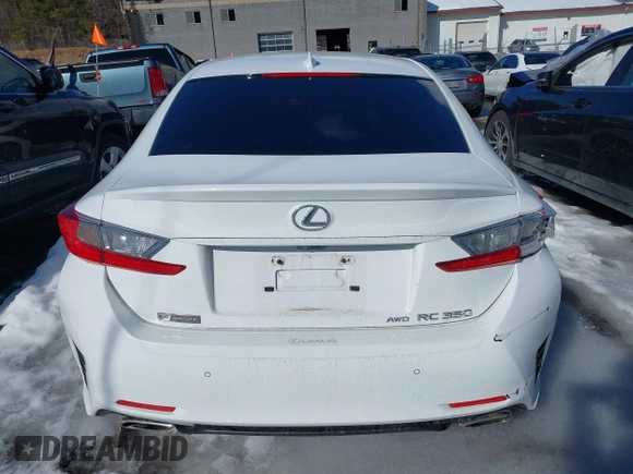 2016 Lexus RC with VIN JTHSE5BC5G5006662, listed as a IAAI auction lot 41665715 with 51,378 mi miles. Bid and sale history available at carsss.com. Image 16.