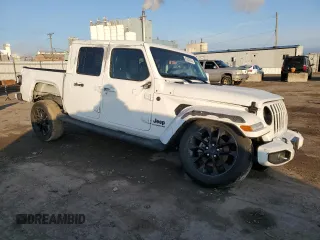2022 Jeep Gladiator Overland with VIN 1C6HJTFG1NL122157, listed as a Copart auction lot 85239324 with 62,396 mi miles and Salvage title. Bid and sale history available at DreamBid. Image 4.
