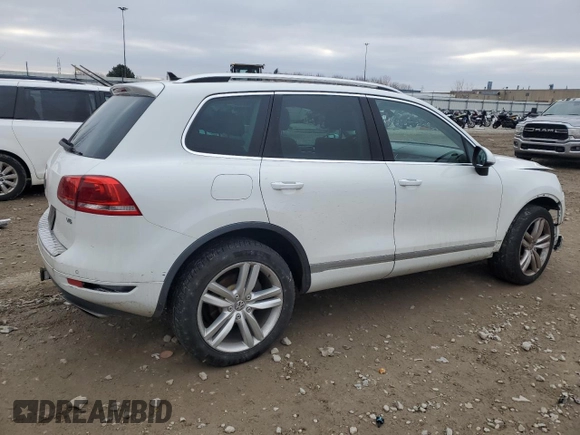 2012 Volkswagen Touareg Exec with VIN WVGEF9BP5CD007456, listed as a Copart auction lot 85225874 with Not Provided miles and Non Repairable. Bid and sale history available at DreamBid. Image 3.