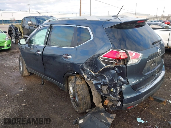 2014 Nissan Rogue SL with VIN 5N1AT2MV1EC849200, listed as a IAAI auction lot 41928886 with 153,467 mi miles. Bid and sale history available at carsss.com. Image 3.