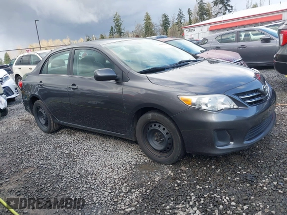 2013 Toyota Corolla L with VIN 5YFBU4EE8DP203741, listed as a IAAI auction lot 41943422 with 148,803 mi miles and . Bid and sale history available at DreamBid. Image 1.