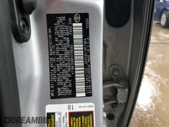 2015 Toyota Avalon Limited with VIN 4T1BK1EB6FU176342, listed as a Copart auction lot 52620755 with 97,452 mi miles and Salvage Title. Bid and sale history available at DreamBid. Image 12.
