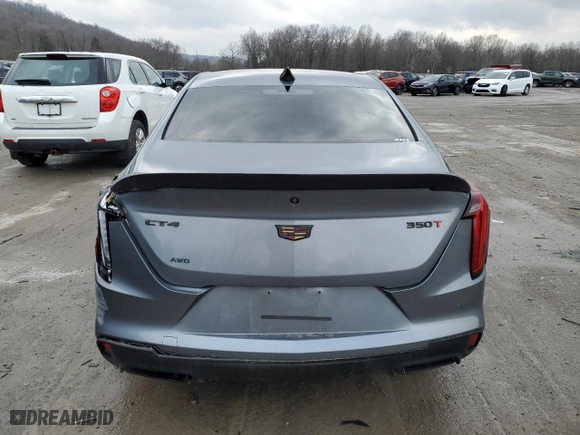 2022 Cadillac CT4 Luxury with VIN 1G6DK5RK1N0127122, listed as a Copart auction lot 47022315 with 55,542 mi miles and Salvage Title. Bid and sale history available at carsss.com. Image 6.