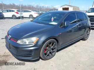 2015 Volkswagen GTI SE with VIN 3VW4T7AU5FM009184, listed as a IAAI auction lot 41833783 with 147,085 mi miles and . Bid and sale history available at DreamBid. Image 2.
