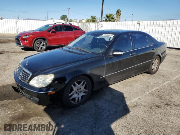 2003 Mercedes-Benz S-Class 4.3L with VIN WDBNG70JX3A325206, listed as a Copart auction lot 78759324 with 138,294 mi miles and Clean Title. Bid and sale history available at carsss.com. Image 1.