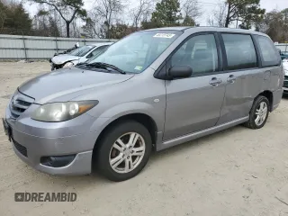 2004 Mazda MPV LX with VIN JM3LW28A940513975, listed as a Copart auction lot 49215745 with 195,641 mi miles and Salvage Title. Bid and sale history available at carsss.com. Image 1.