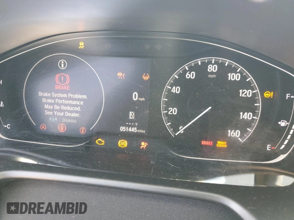 2021 Honda Accord Sport with VIN 1HGCV1F36MA122661, listed as a Copart auction lot 59363855 with 51,445 mi miles and Salvage title. Bid and sale history available at DreamBid. Image 9.
