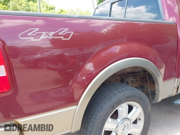2006 Ford F-150 XLT with VIN 1FTPW14V56KC32356, listed as a IAAI auction lot 42601584 with 214,435 mi miles and . Bid and sale history available at DreamBid. Image 6.