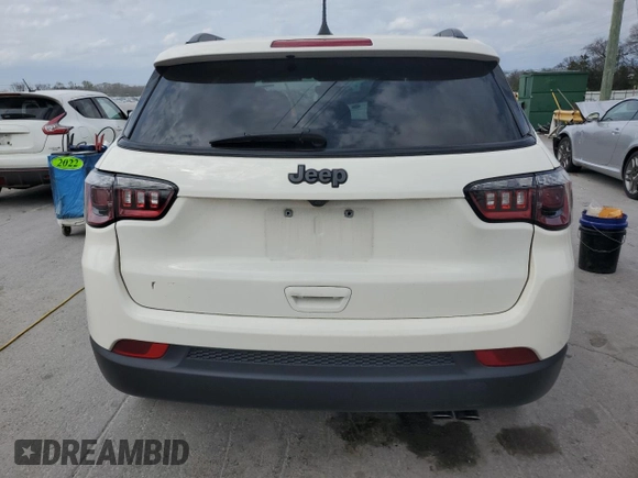 2021 Jeep Compass 80th Anniversary with VIN 3C4NJCEB7MT535933, listed as a Copart auction lot 50808025 with 70,995 mi miles and Salvage Title. Bid and sale history available at carsss.com. Image 6.