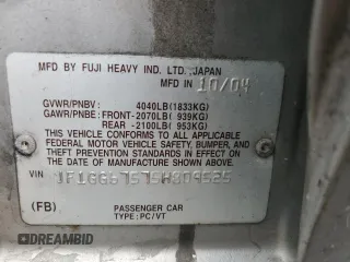 2005 Subaru Impreza Wagon (Natl) RS with VIN JF1GG67575H809525, listed as a Copart auction lot 68215354 with 122,225 mi miles and Salvage Title. Bid and sale history available at carsss.com. Image 12.