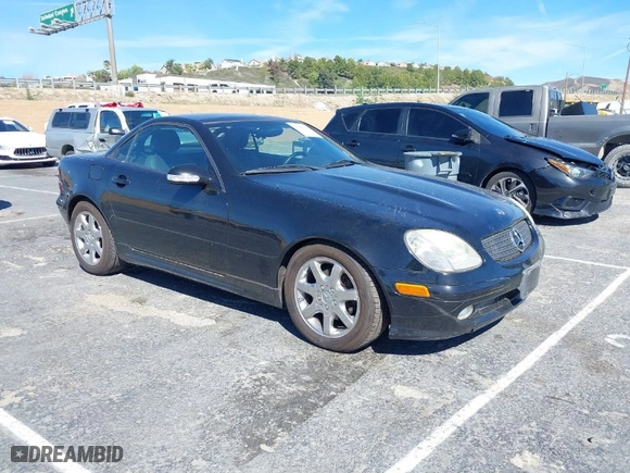 2003 Mercedes-Benz SLK-Class 2.3L with VIN WDBKK49F93F278493, listed as a IAAI auction lot 41665668 with 102,642 mi miles. Bid and sale history available at carsss.com. Image 1.