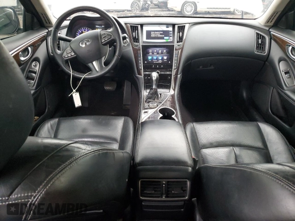 2015 Infiniti Q50 Premium with VIN JN1BV7AR1FM394225, listed as a Copart auction lot 52984735 with 128,305 mi miles and Salvage Title. Bid and sale history available at carsss.com. Image 8.