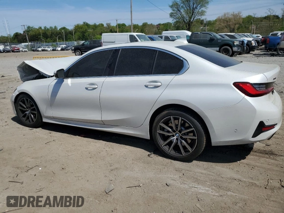 2021 BMW 3 Series 330i xDrive with VIN 3MW5R7J05M8C06619, listed as a Copart auction lot 54072555 with 25,208 mi miles and Salvage title. Bid and sale history available at DreamBid. Image 2.