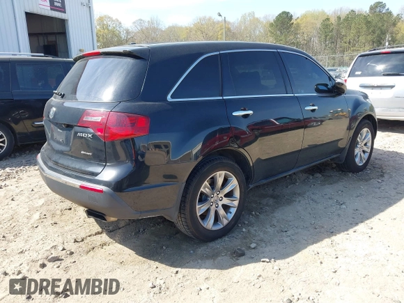 2012 Acura MDX Advance Pkg with VIN 2HNYD2H61CH544366, listed as a IAAI auction lot 41911393 with 1 mi miles. Bid and sale history available at carsss.com. Image 4.