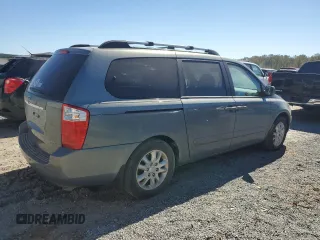 2008 Kia Sedona EX with VIN KNDMB233786265441, listed as a Copart auction lot 74597604 with 0 mi miles and Salvage Title. Bid and sale history available at carsss.com. Image 3.
