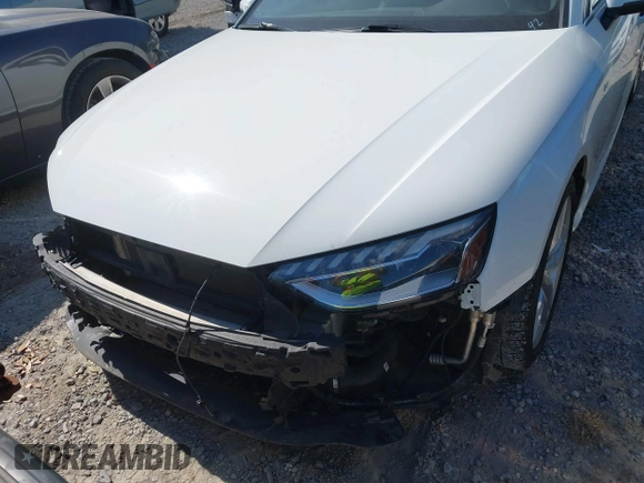 2023 Audi A4 S line Premium Plus with VIN WAUEAAF41PN009934, listed as a IAAI auction lot 42045697 with 49,039 mi miles and . Bid and sale history available at DreamBid. Image 6.