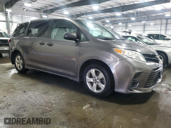 2018 Toyota Sienna L with VIN 5TDZZ3DC6JS913637, listed as a Copart auction lot 72432534 with 60,723 mi miles and Salvage Title. Bid and sale history available at DreamBid. Image 4.
