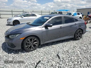 2019 Honda Civic Sedan Sport with VIN 2HGFC2F86KH590862, listed as a Copart auction lot 53089135 with 83,551 mi miles and Non Repairable. Bid and sale history available at carsss.com. Image 1.
