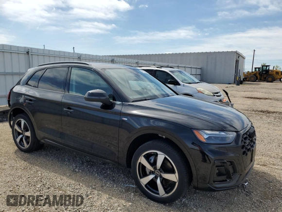 2022 Audi Q5 S line Prestige with VIN WA1FAAFY7N2111029, listed as a Copart auction lot 61124405 with 28,442 mi miles and Salvage title. Bid and sale history available at DreamBid. Image 4.