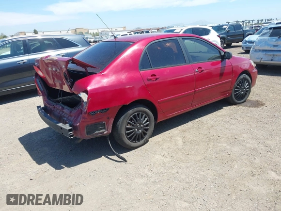 2008 Toyota Corolla CE with VIN 1NXBR32EX8Z988137, listed as a IAAI auction lot 42078677 with 186,746 mi miles and . Bid and sale history available at DreamBid. Image 4.