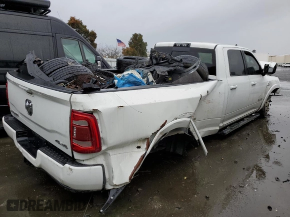 2019 Ram 3500 Laramie with VIN 3C63RRJL6KG701566, listed as a Copart auction lot 44209985 with 171,233 mi miles and Salvage Title. Bid and sale history available at carsss.com. Image 3.