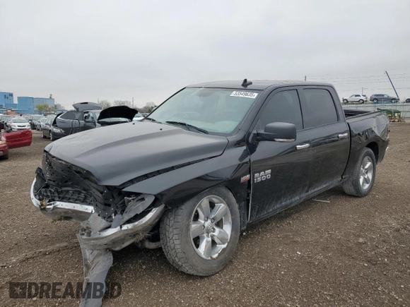 2017 Ram 1500 Big Horn with VIN 3C6RR7LT6HG710031, listed as a Copart auction lot 53549635 with 90,370 mi miles and Salvage title. Bid and sale history available at DreamBid. Image 1.