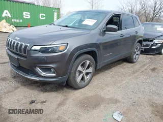 2019 Jeep Cherokee Limited with VIN 1C4PJMDX6KD156310, listed as a IAAI auction lot 41982999 with 52,000 mi miles. Bid and sale history available at carsss.com. Image 2.