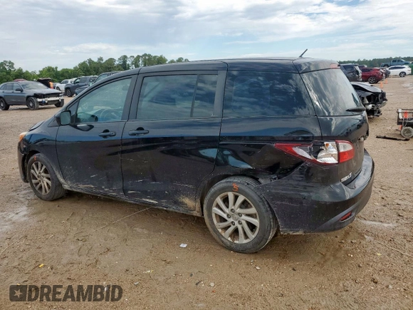 2012 Mazda 5 Sport with VIN JM1CW2BL6C0120288, listed as a Copart auction lot 60252315 with 127,494 mi miles and Salvage title. Bid and sale history available at DreamBid. Image 2.