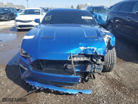2018 Ford Mustang GT with VIN 1FA6P8CF4J5103100, listed as a Copart auction lot 42241775 with 0 mi miles and Salvage Title. Bid and sale history available at carsss.com. Image 5.