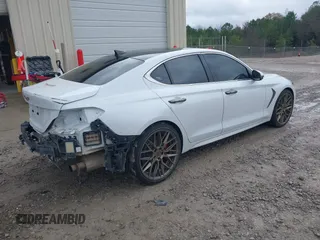 2019 Genesis G70 Dynamic with VIN KMTG34LE9KU027098, listed as a IAAI auction lot 41058372 with 71,732 mi miles and . Bid and sale history available at DreamBid. Image 4.