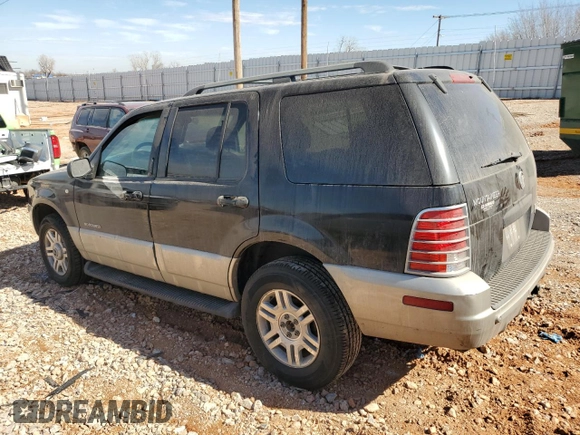 2002 Mercury Mountaineer Convenience с VIN 4M2ZU66E52UJ33005, выставлен на аукционе Copart как лот 46082025 с пробегом 107 229 миль миль и Списание • Salvage title. История ставок и продаж доступна на DreamBid. Изображение 2.