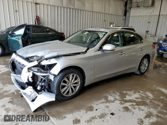 2014 Infiniti Q50 Sport z VIN JN1BV7AR5EM682473, wystawiony jako Copart lot #60747385 z przebiegiem 80 474 mil mil oraz Czysty tytuł • Clean title. Historia ofert i sprzedaży dostępna na DreamBid. Obrazek 1.