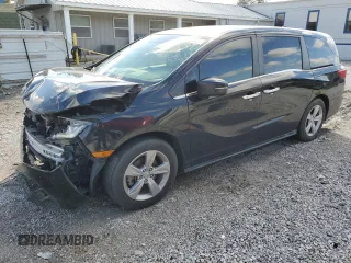 2020 Honda Odyssey EX with VIN 5FNRL6H56LB065958, listed as a Copart auction lot 47639695 with 64,358 mi miles and Salvage Title. Bid and sale history available at DreamBid. Image 1.